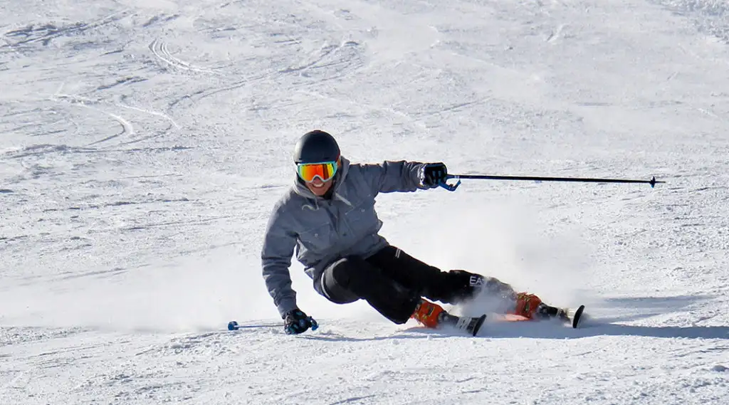 Man skiing at Mount Pleasant of Edinboro