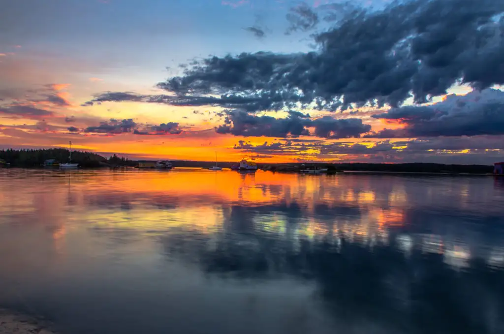 Sunrise on Great Slave Lake