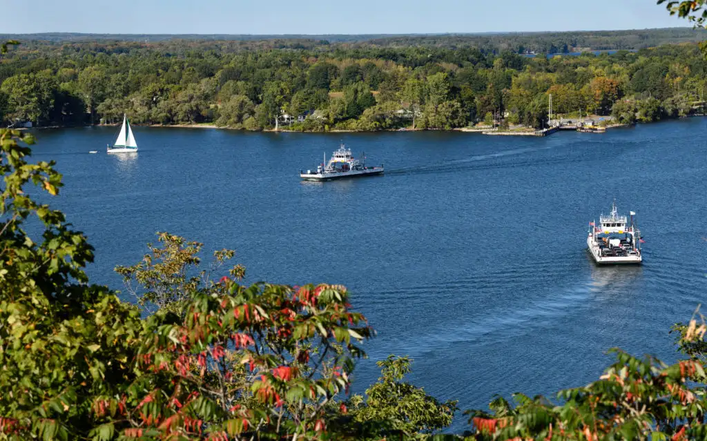 Boats on Adolphus Reach in Prince Edward County