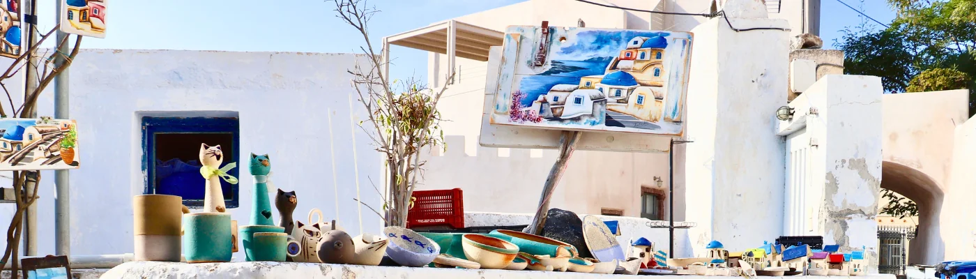 Header - Tourist shop in Santorini
