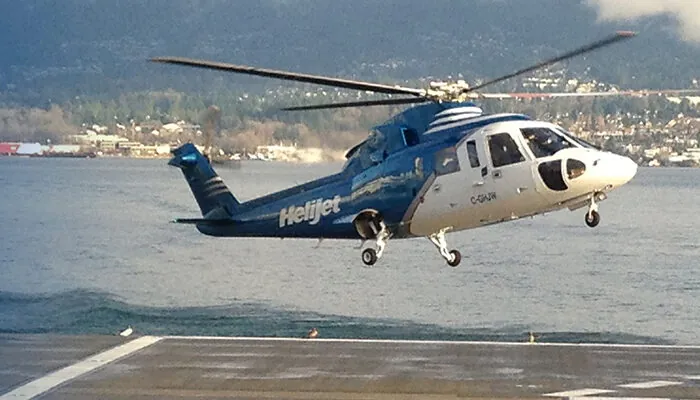Helijet landing