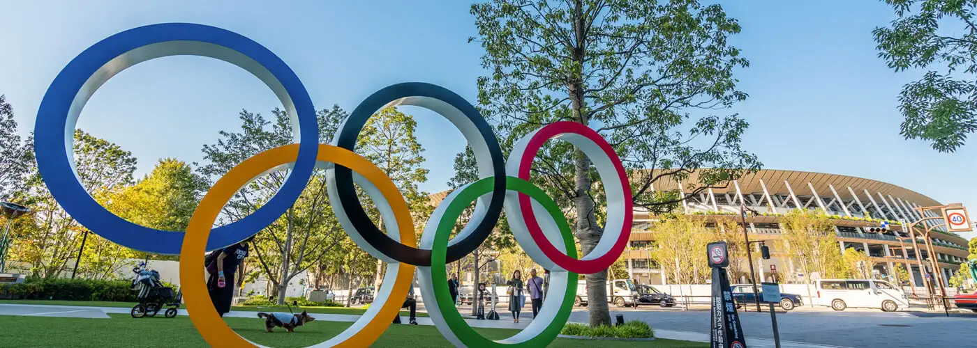 olympic rings tokyo.