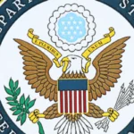 US State Department logo on black background